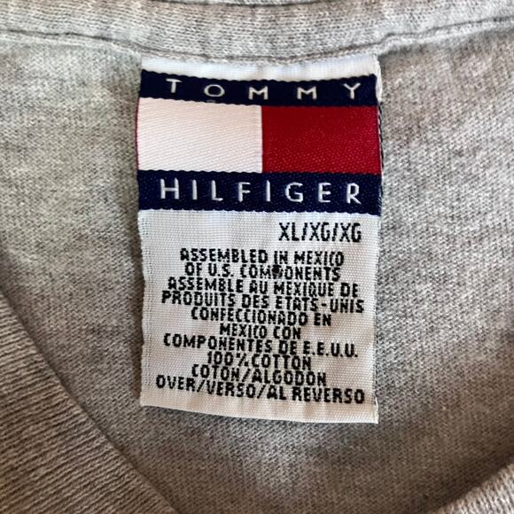 Vintage 1990s Tommy Hilfiger Big Flag Long Sleeve Shirt - Picture 3 of 8